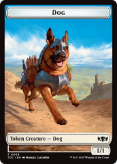 Dog // Goblin Double-Sided Token [Tarkir: Dragonstorm Commander Tokens] | Good Games North