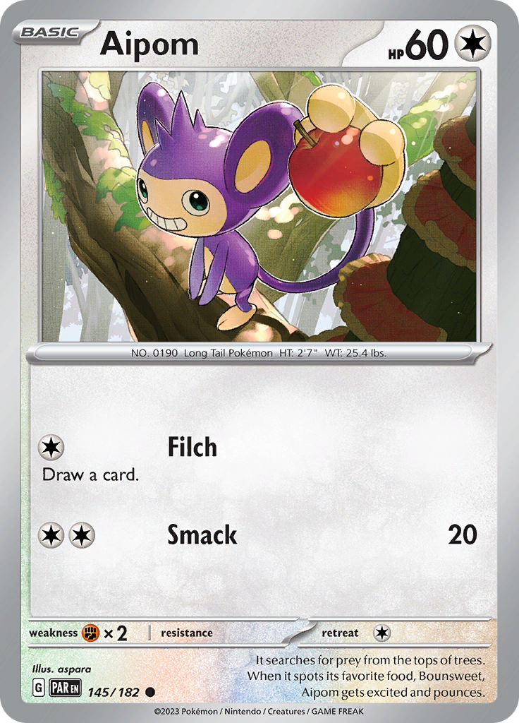 Aipom (145/182) [Scarlet & Violet: Paradox Rift] | Good Games North