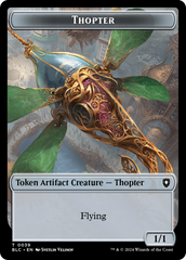 Goblin // Thopter Double-Sided Token [Bloomburrow Commander Tokens] | Good Games North