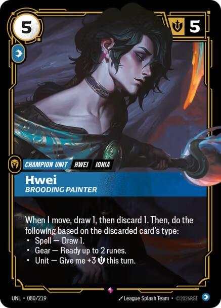 Hwei - Brooding Painter 080/219 (Unleashed)  - Foil | Good Games North