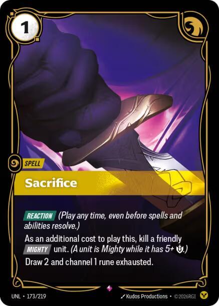 Sacrifice 173/219 (Unleashed)  - Foil | Good Games North
