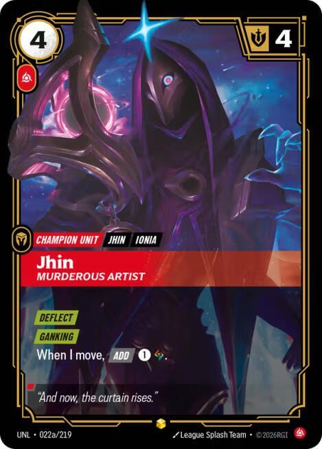 Jhin - Murderous Artist 022a/219 (Unleashed)  - Foil | Good Games North