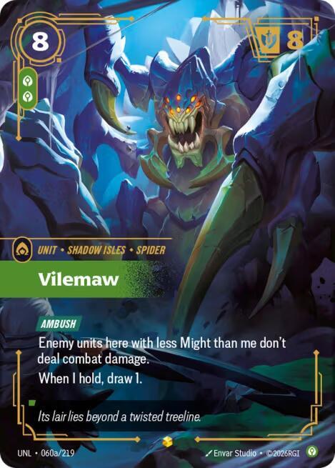 Vilemaw Alternate Art 060a/219 (Unleashed)  - Foil | Good Games North