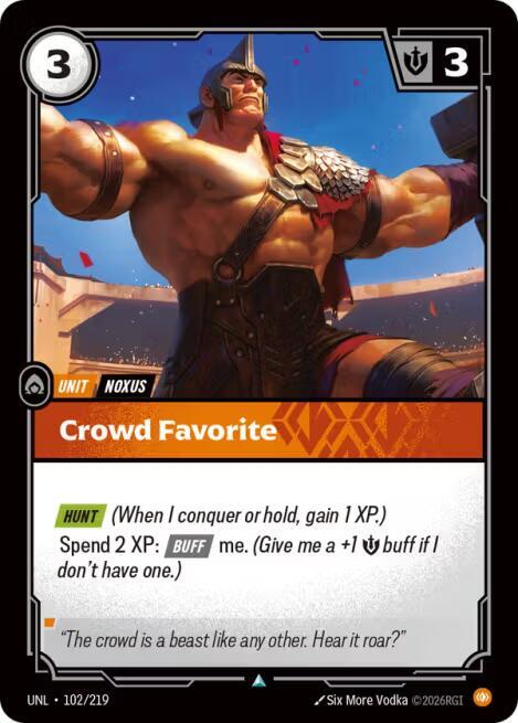 Crowd Favorite 102/219 (Unleashed)  - Foil | Good Games North