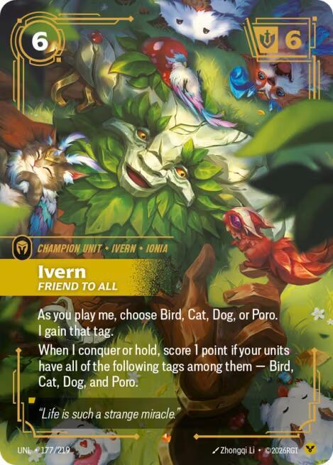 Ivern - Friend to All 177/219 (Unleashed)  - Foil | Good Games North