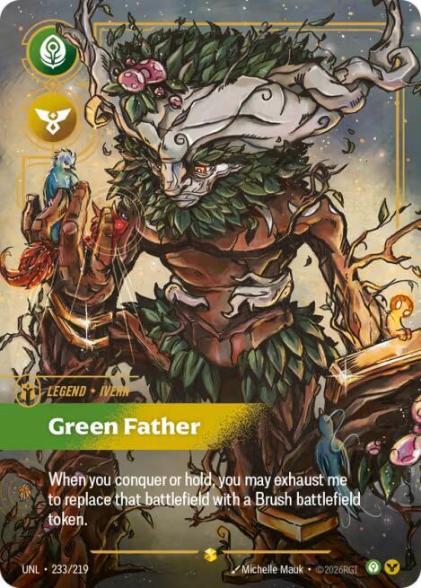 Ivern - Green Father 233/219 (Unleashed)  - Foil | Good Games North