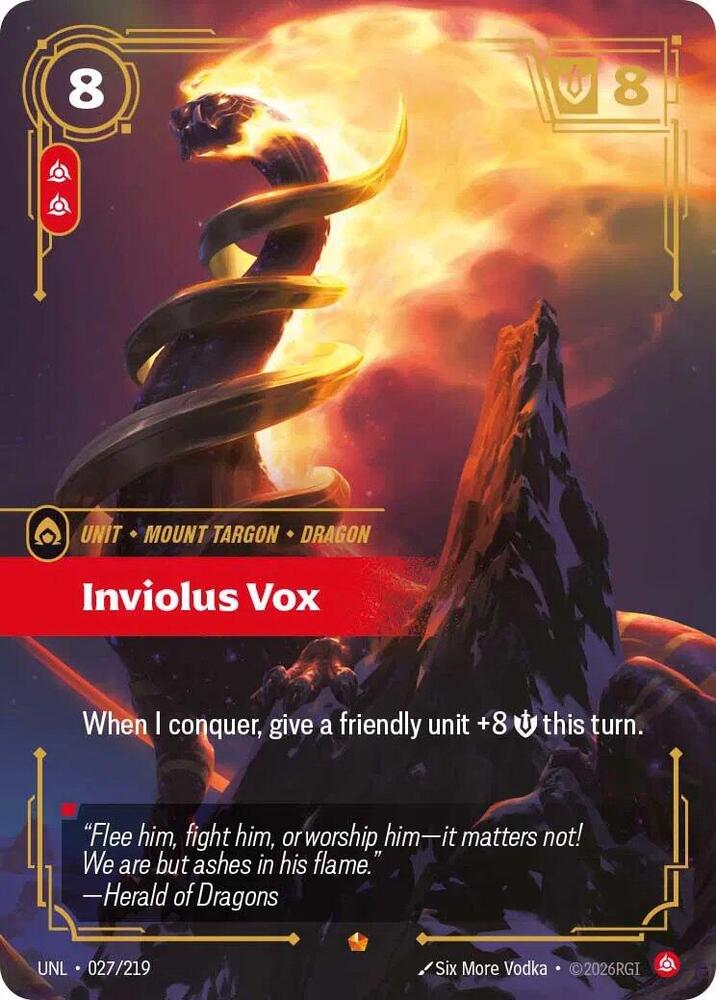 Inviolus Vox 027/219 (Unleashed)  - Foil | Good Games North