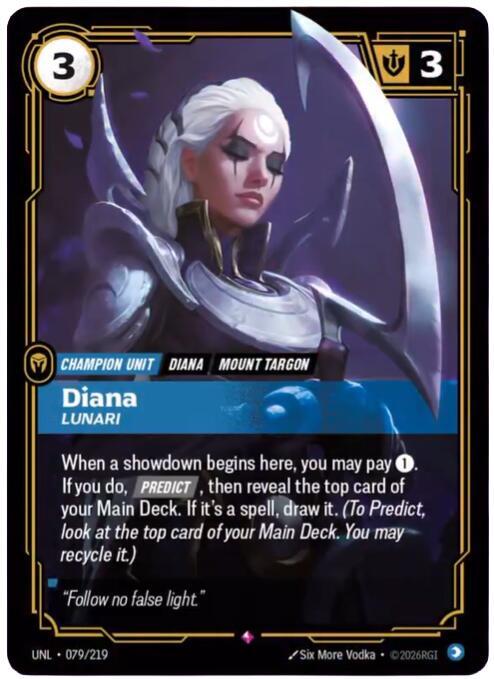 Diana - Lunari 079/219 (Unleashed)  - Foil | Good Games North