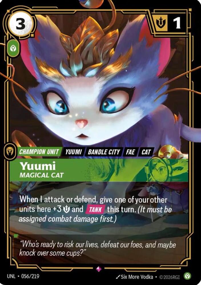 Yuumi - Magical Cat 056/219 (Unleashed)  - Foil | Good Games North