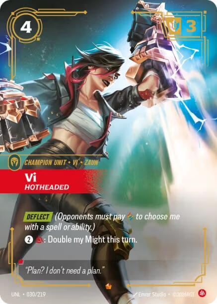 Vi - Hotheaded 030/219 (Unleashed)  - Foil | Good Games North