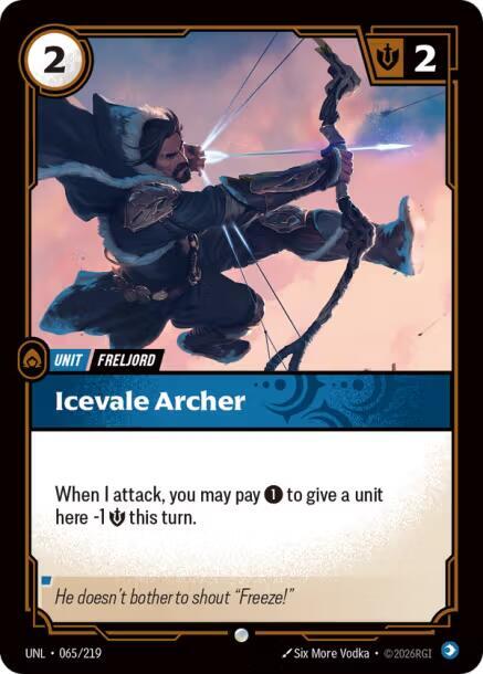 Icevale Archer 65/219 (Unleashed)  - Foil | Good Games North