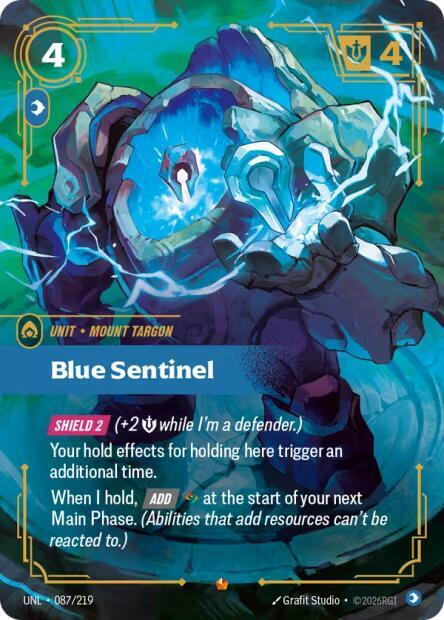 Blue Sentinel 087/219 (Unleashed)  - Foil | Good Games North