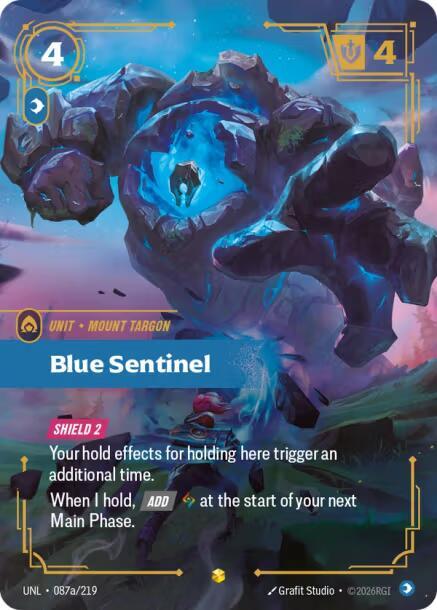 Blue Sentinel 087a/219 (Unleashed)  - Foil | Good Games North