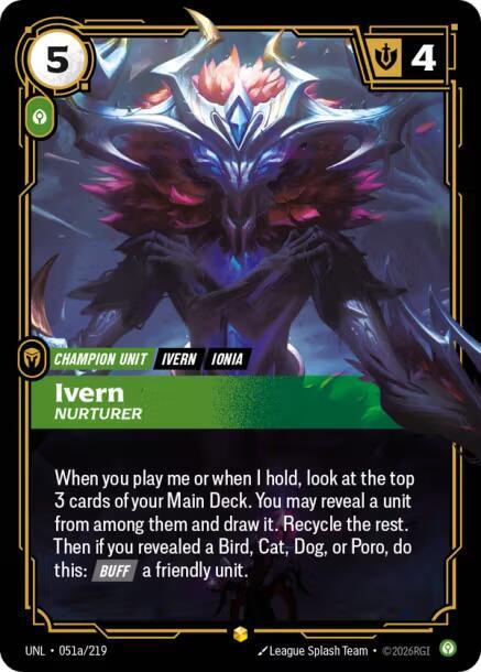 Ivern - Nurturer 051a/219 (Unleashed)  - Foil | Good Games North
