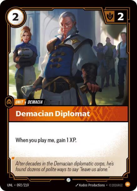 Demacian Diplomat 092/219 (Unleashed)  | Good Games North
