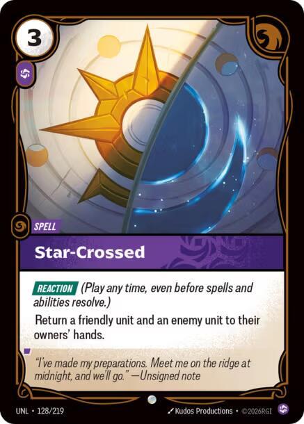 Star Crossed 128/219 (Unleashed)  - Foil | Good Games North