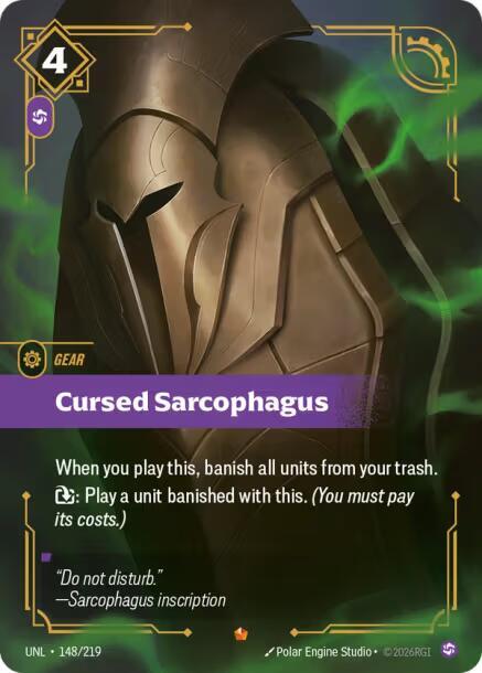 Cursed Sarcophagus 148/219 (Unleashed)  - Foil | Good Games North