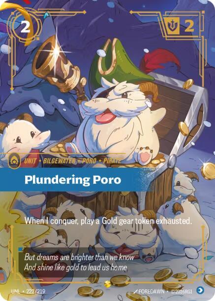 Plundering Poro 222/219 (Unleashed)  - Foil | Good Games North