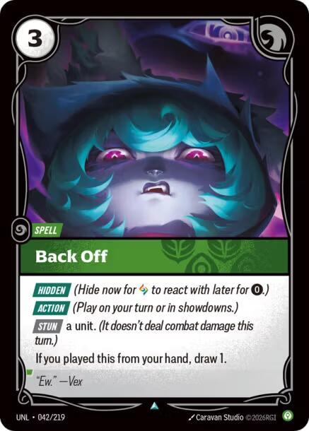 Back Off 042/219 (Unleashed)  | Good Games North