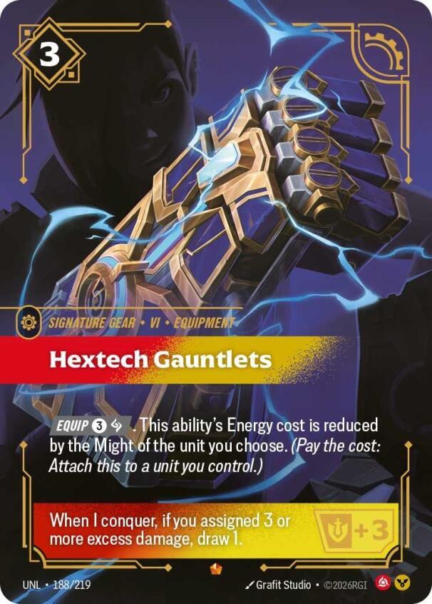 Hextech Gauntlets 188/219 (Unleashed)  - Foil | Good Games North