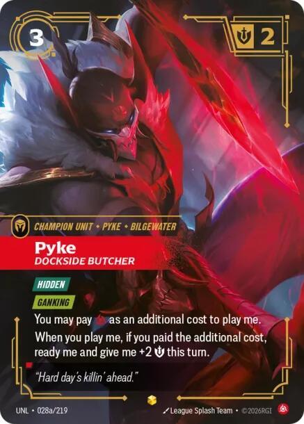 Pyke - Dockside Butcher 028a/219 (Unleashed)  - Foil | Good Games North