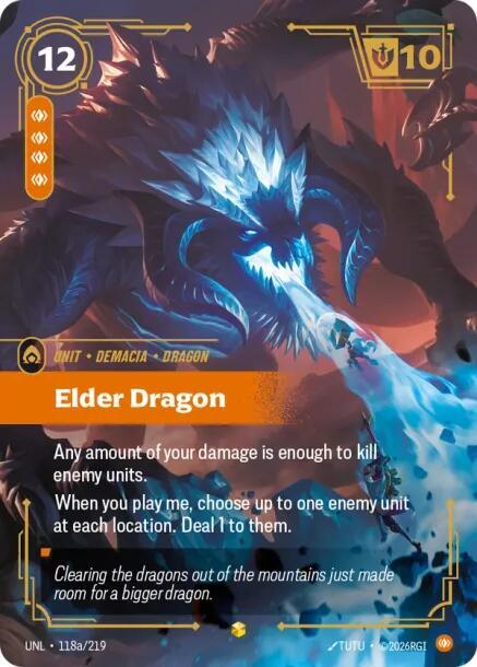 Elder Dragon 118a/219 (Unleashed)  - Foil | Good Games North