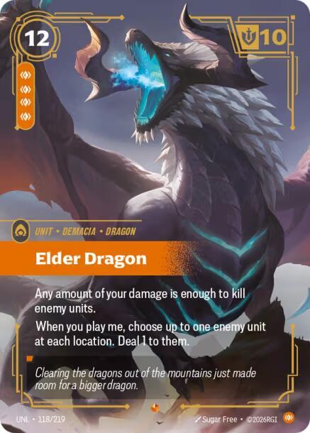 Elder Dragon 118/219 (Unleashed)  - Foil | Good Games North