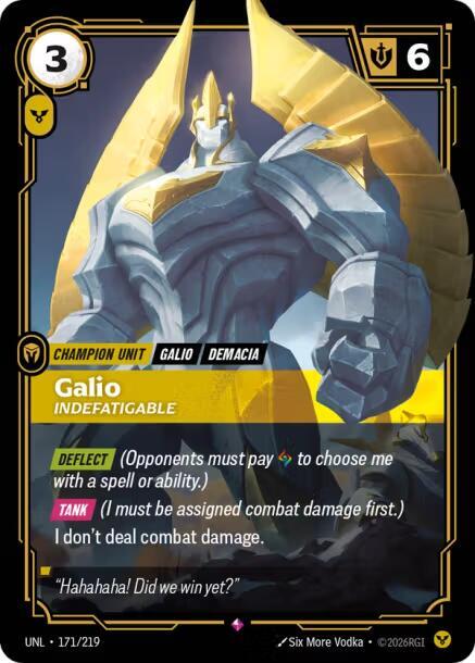 Galio - Indefatigable 171/219 (Unleashed)  - Foil | Good Games North