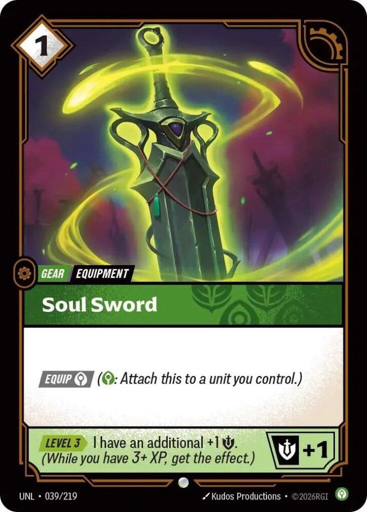 Soul Sword 039/219 (Unleashed)  - Foil | Good Games North