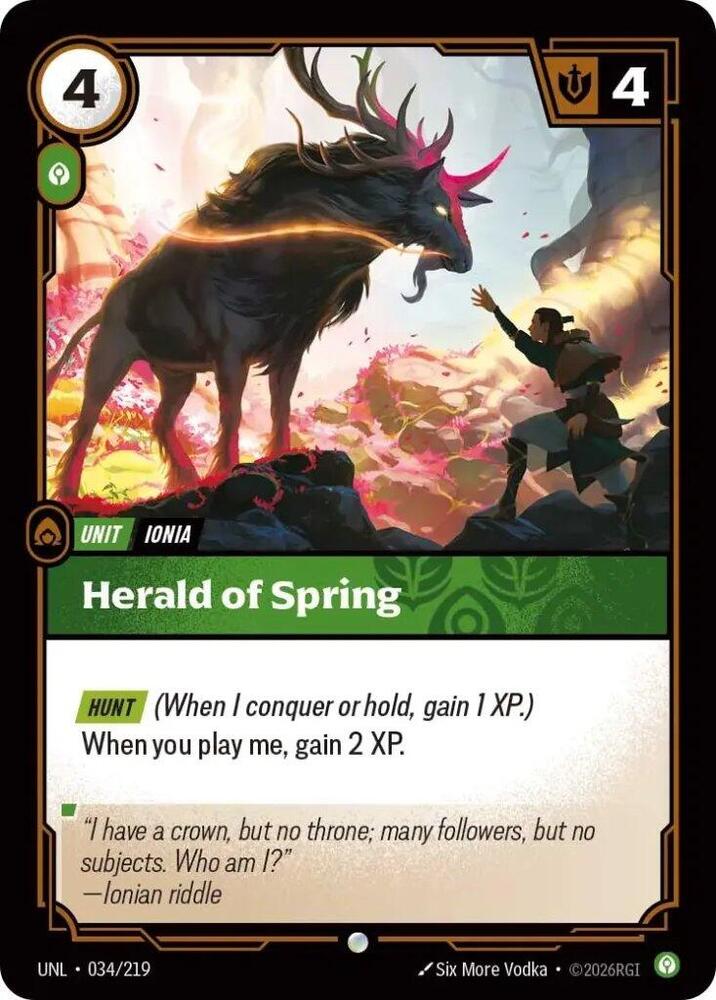 Herald of Spring 34/219 (Unleashed)  - Foil | Good Games North