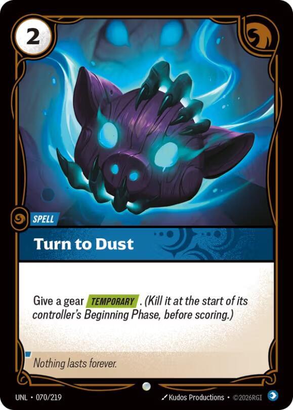 Turn to Dust 070/219 (Unleashed)  - Foil | Good Games North