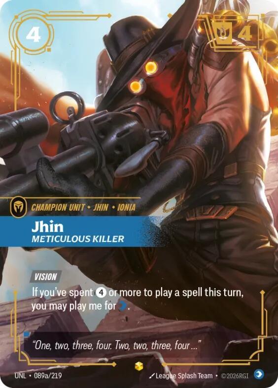 Jhin - Meticulous Killer 089a/219 (Unleashed)  - Foil | Good Games North