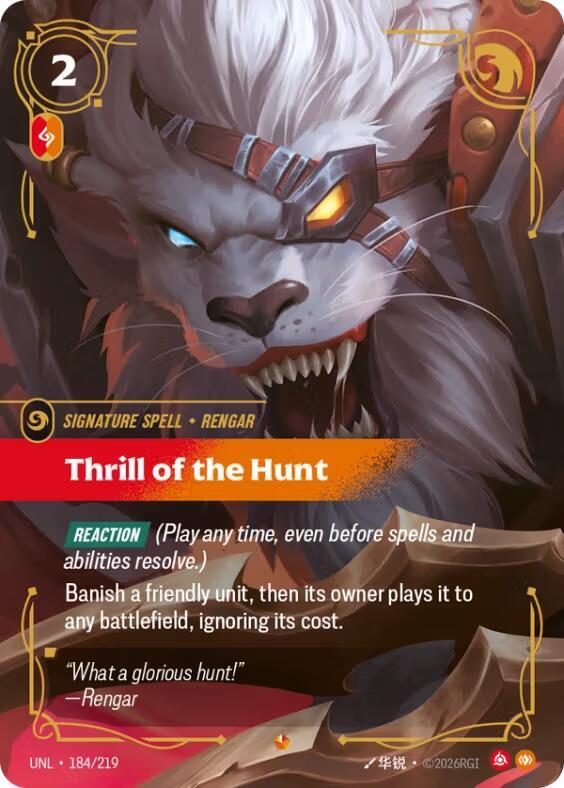 Thrill of the Hunt 184/219 (Unleashed)  - Foil | Good Games North