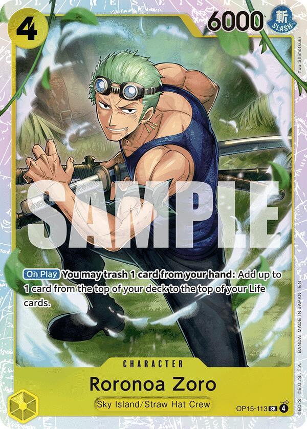 Roronoa Zoro OP15-113 (Adventure on Kami's Island)  - Foil | Good Games North