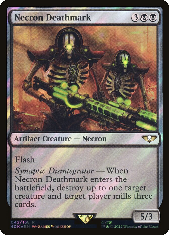 Necron Deathmark 42 (Universes Beyond: Warhammer 40,000)  - Surge Foil | Good Games North