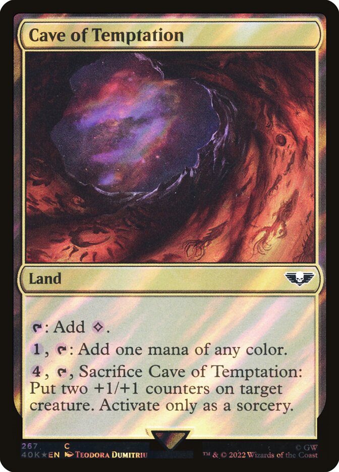 Cave of Temptation  267★/617 (Universes Beyond: Warhammer 40,000)  - Surge Foil | Good Games North
