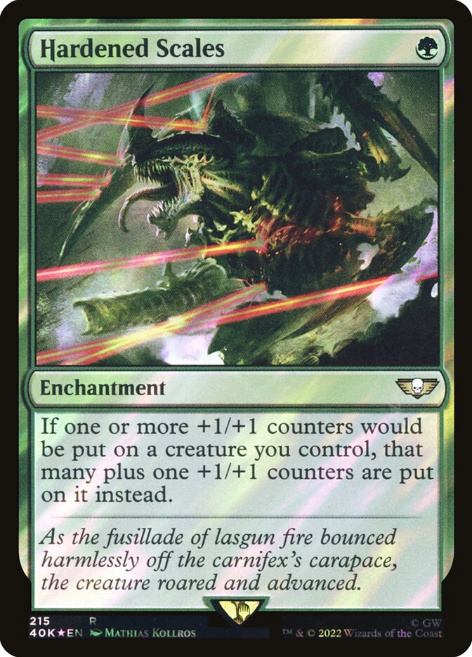 Hardened Scales  215★/617 (Universes Beyond: Warhammer 40,000)  - Surge Foil | Good Games North