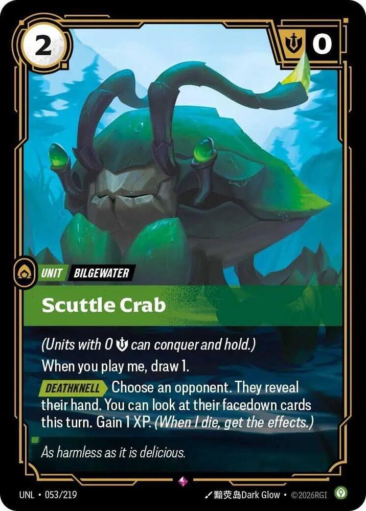 Scuttle Crab 053/219 (Unleashed)  - Foil | Good Games North