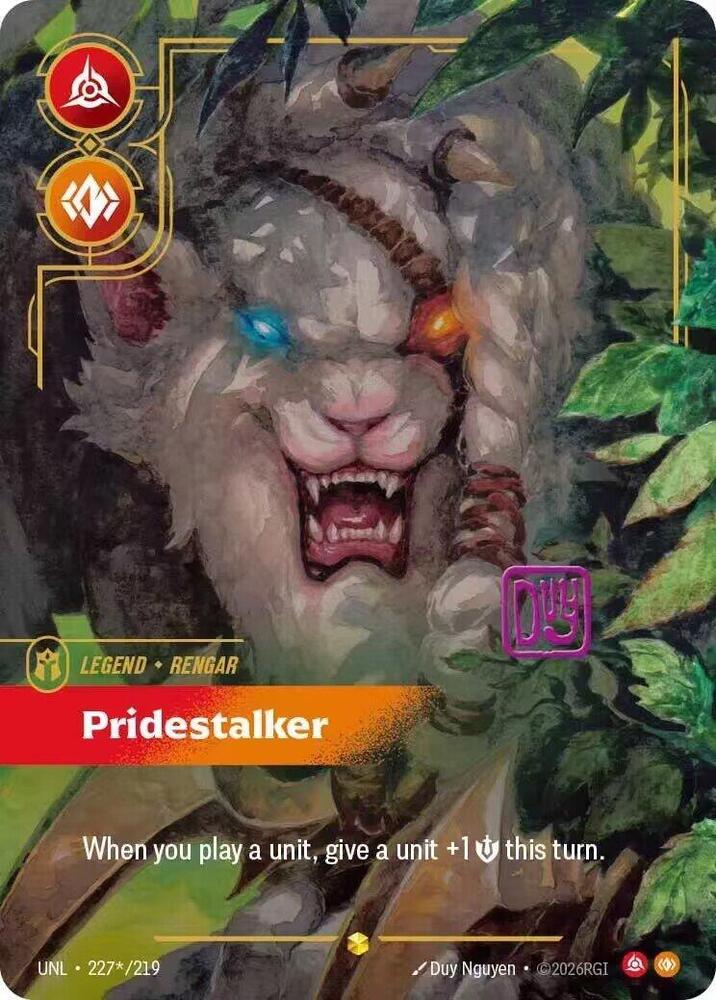 Rengar - Pridestalker 227*/219 (Unleashed)  - Signature Foil | Good Games North