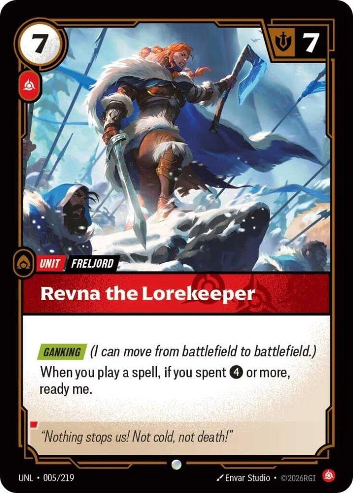 Revna the Lorekeeper 005/219 (Unleashed)  | Good Games North