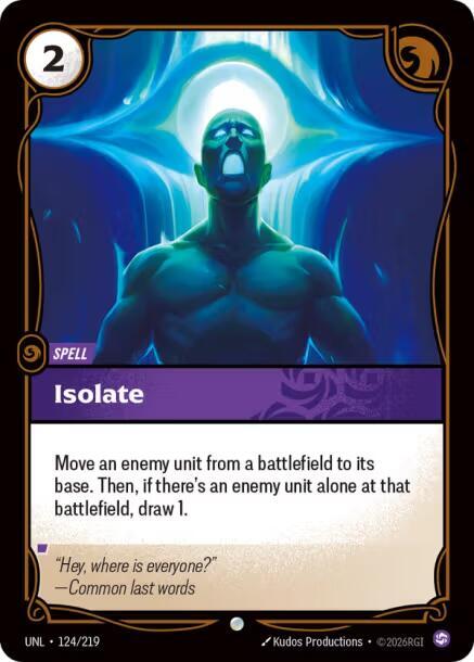Isolate 124/219 (Unleashed)  - Foil | Good Games North