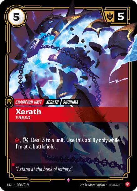 Xerath - Freed 026/219 (Unleashed)  - Foil | Good Games North