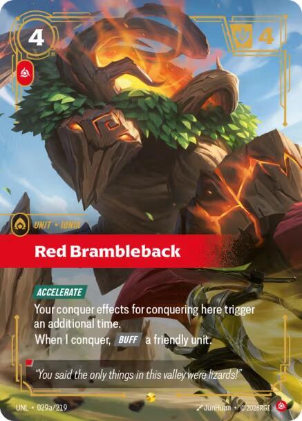 Red Brambleback Alternate Art 029a/219 (Unleashed)  - Foil | Good Games North