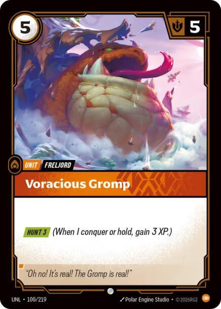 Voracious Gromp 100/219 (Unleashed)  | Good Games North