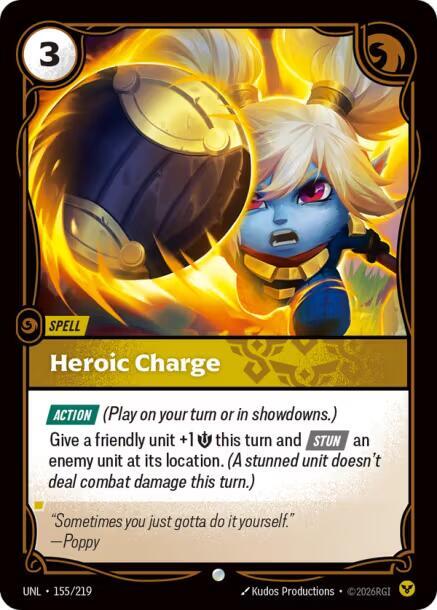 Heroic Charge 155/219 (Unleashed)  - Foil | Good Games North