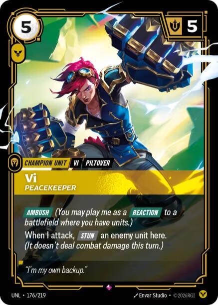 Vi - Peacekeeper 176/219 (Unleashed)  - Foil | Good Games North
