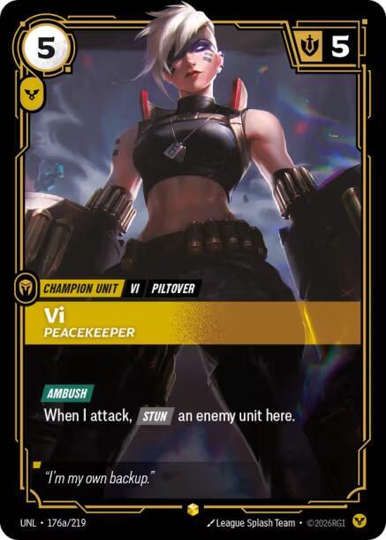 Vi - Peacekeeper 176a/219 (Unleashed)  - Foil | Good Games North