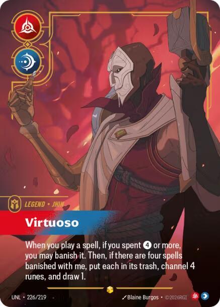 Jhin - Virtuoso 226/219 (Unleashed)  - Foil | Good Games North