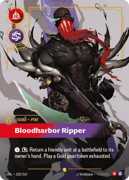 Pyke - Bloodharbor Ripper 228/219 (Unleashed)  - Foil | Good Games North