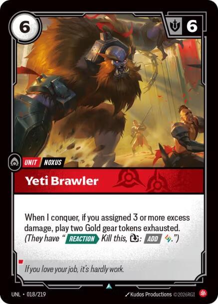 Yeti Brawler 018/219 (Unleashed)  | Good Games North